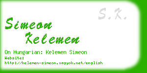 simeon kelemen business card